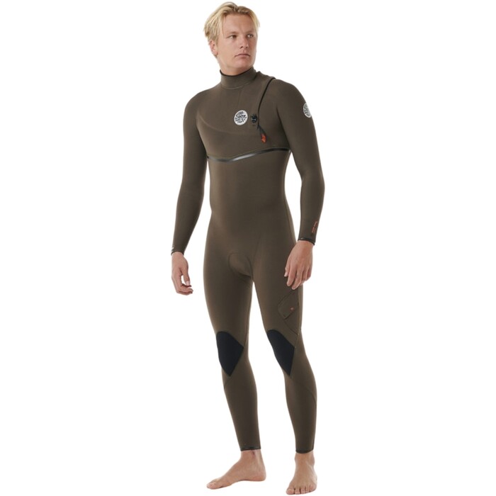 2024 Rip Curl Mens Flashbomb 4/3mm Zip Free Wetsuit 14NMFS - Deep Rock